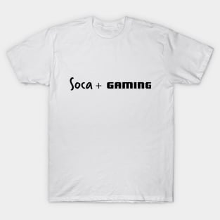 Soca Plus Gaming in Black T-Shirt